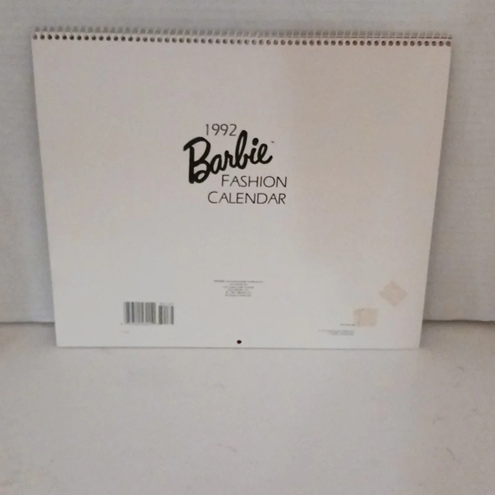 1992 Barbie Fashion Calendar with Black Dress